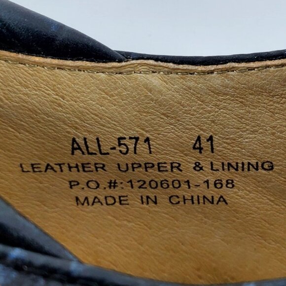 Alegria by PG Lite EU41/ US 9.5 Black Leather Silver Rose Embossed Mules Clogs - Picture 2 of 10